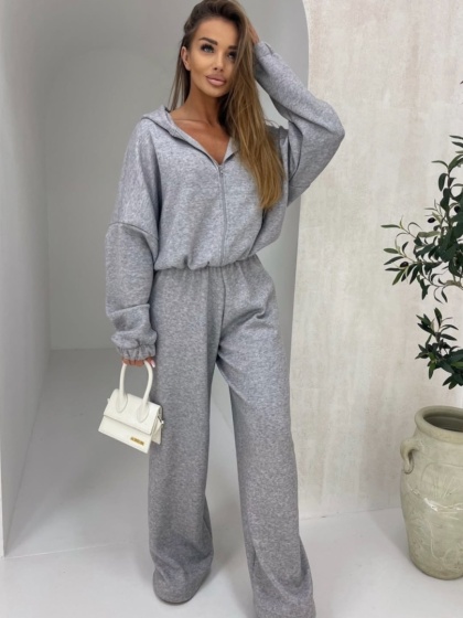 Komplet sweterkowy z wełną MILO Grey