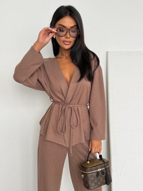 Komplet bawełniany ARIA Nugat