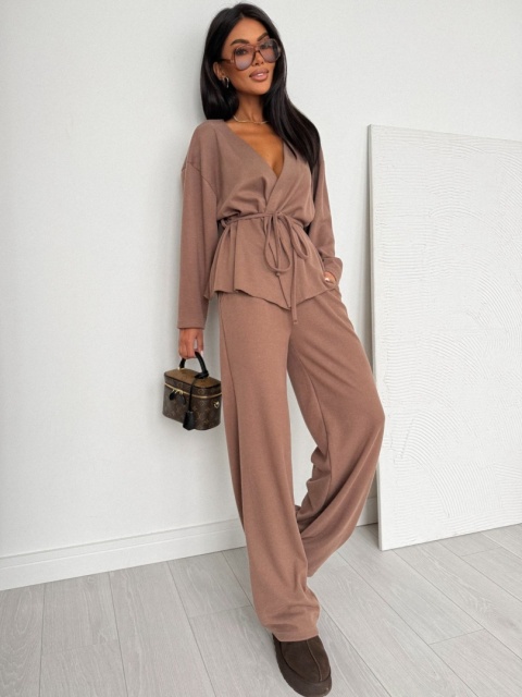 Komplet bawełniany ARIA Nugat