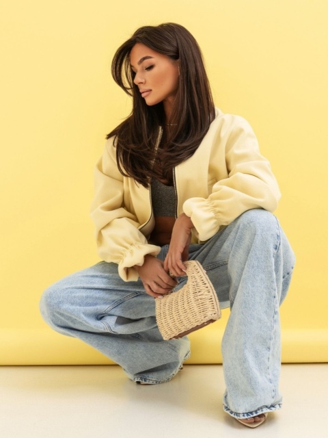 Kurtka bomberka DAISY żółty