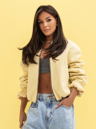 Kurtka bomberka DAISY żółty