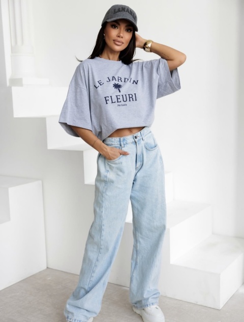 T-shirt JARDIN Szary